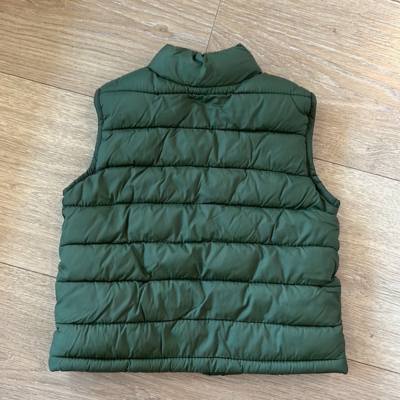 Old Navy Hunter Green Baby Puffer Vest Size 6-12 Months - Picture 2 of 4